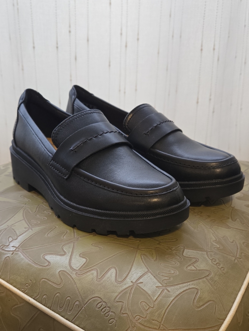 Classic Black Platform Penny Loafers